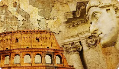 A collage of history and architecture