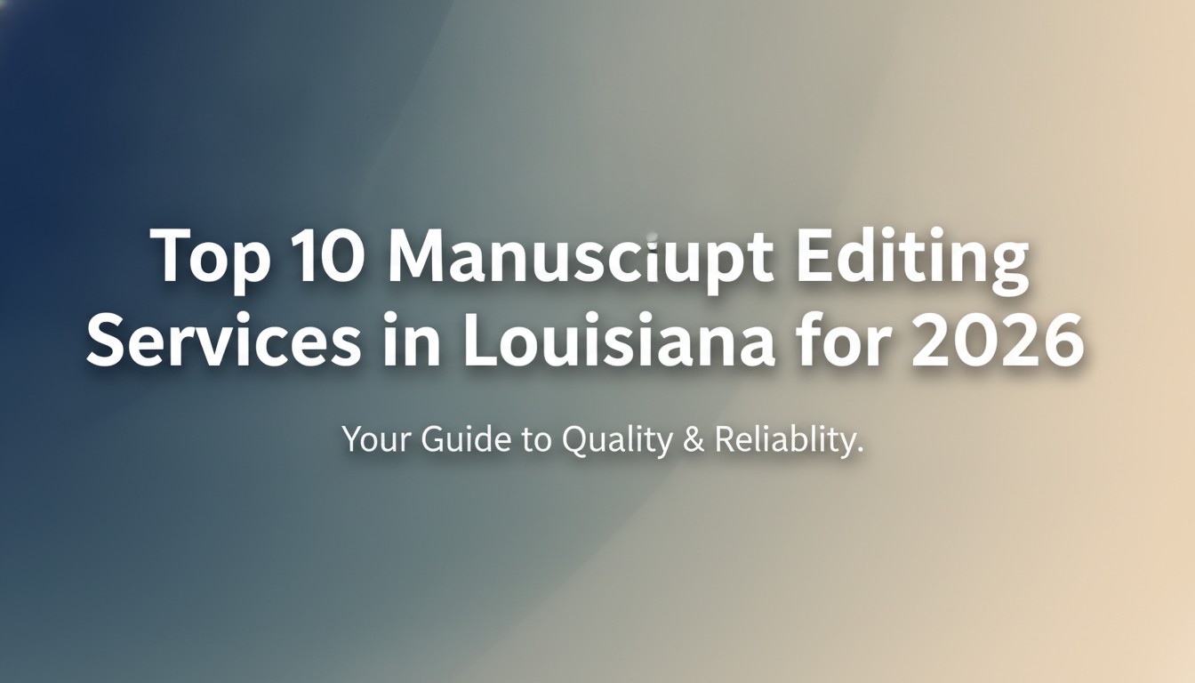 Top 10 Manuscript Editing Services in Louisiana for 2026