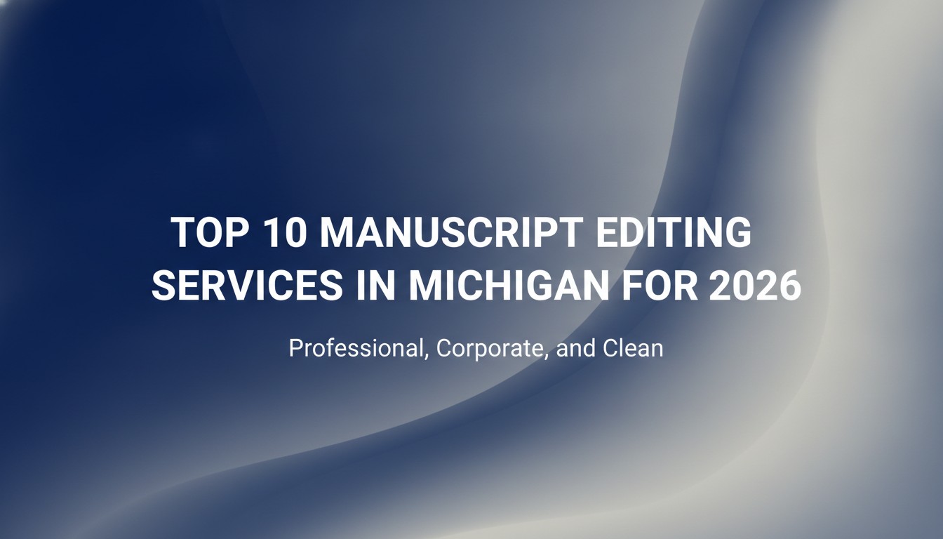 Top 10 Manuscript Editing Services in Michigan for 2026