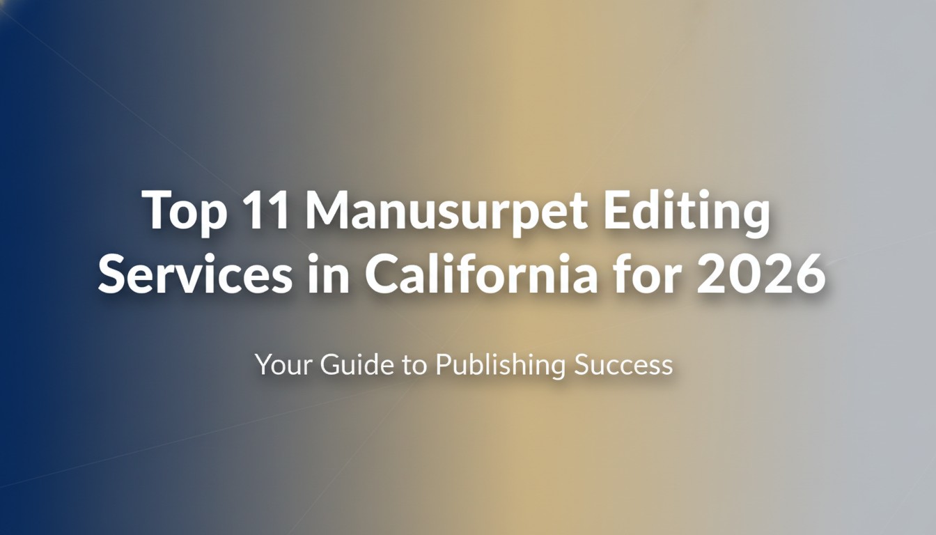 Top 11 Manuscript Editing Services in California for 2026