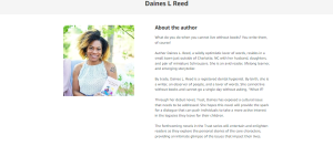fascinating author bio