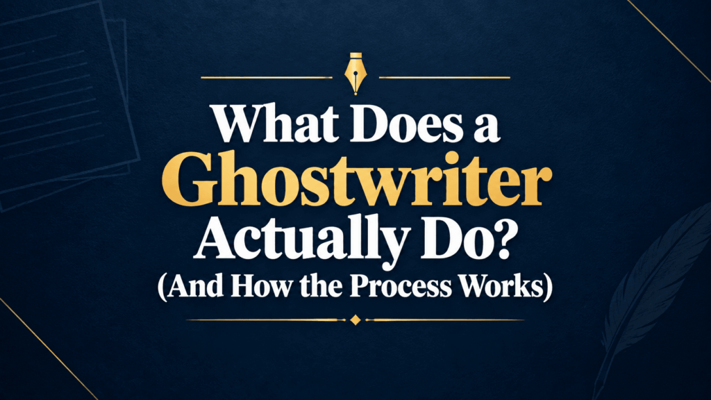 What does a ghostwriter do
