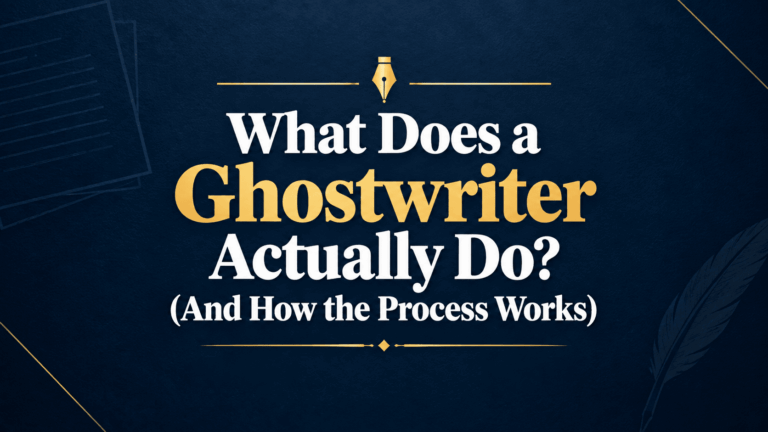 What does a ghostwriter do
