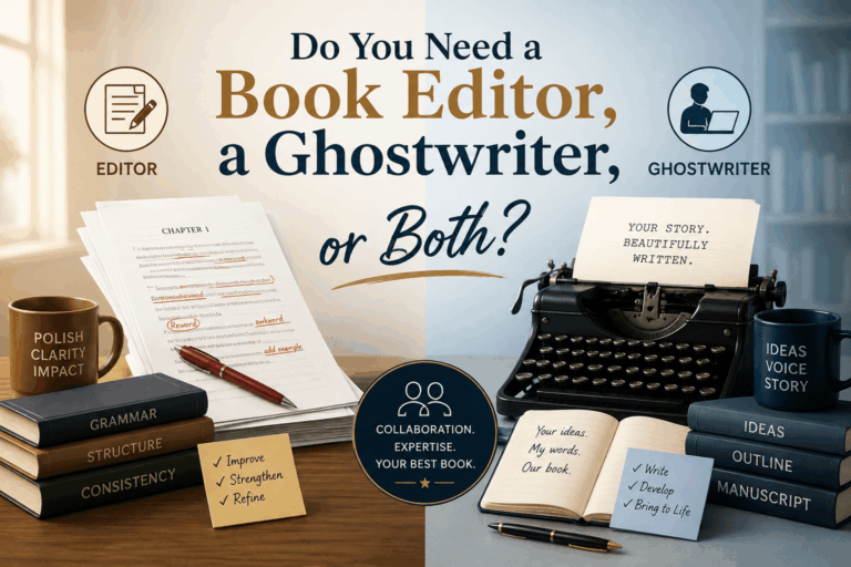 Do You Need a Book Editor, a Ghostwriter, or Both?