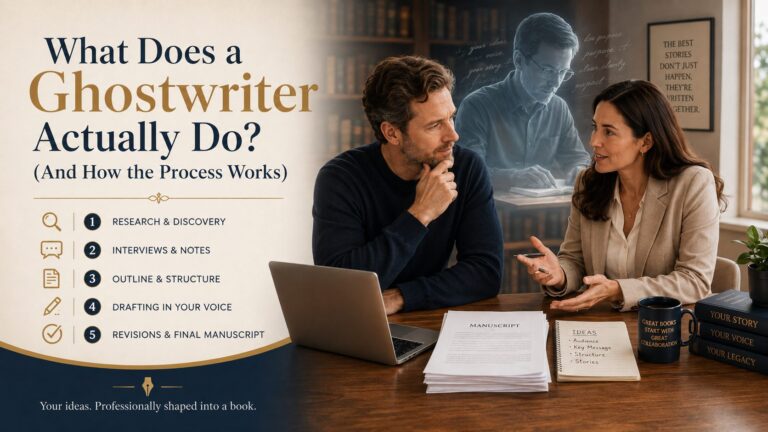 What Does a Ghostwriter Actually Do? (And How the Process Works)